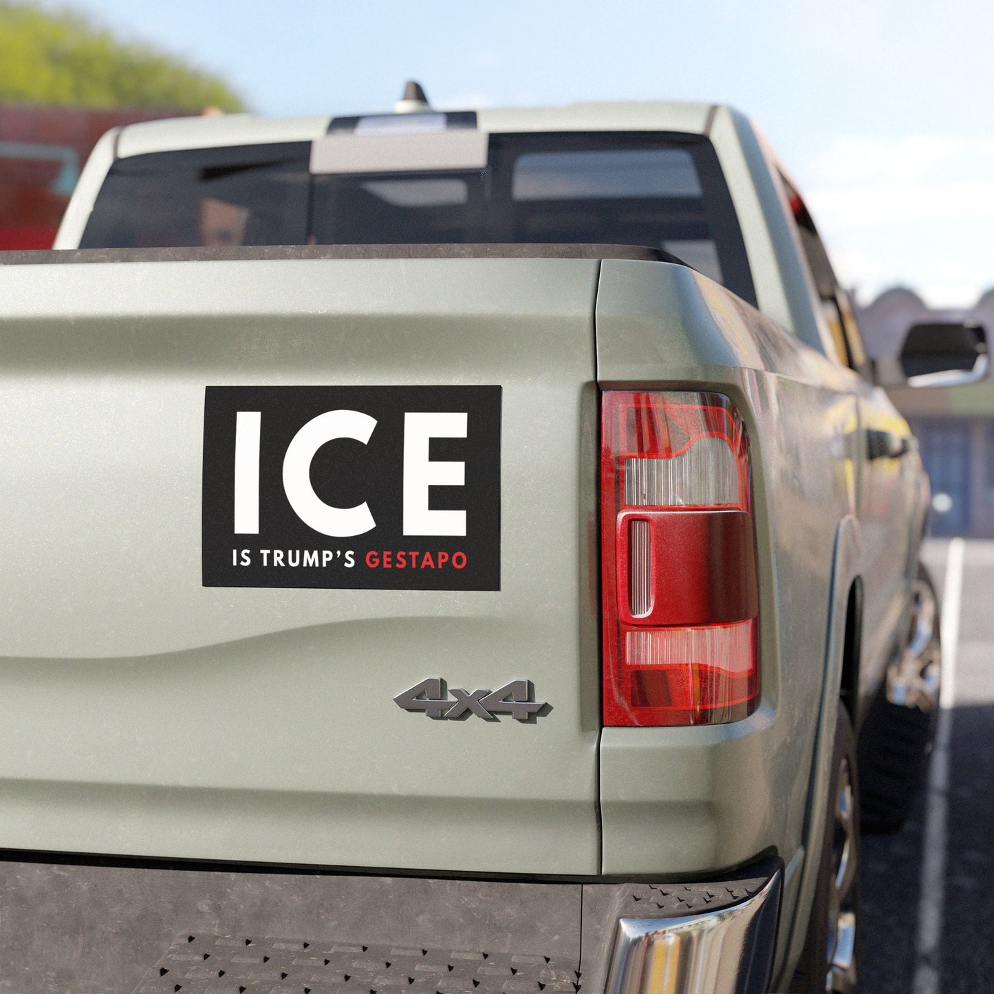 ICE is Trump's Gestapo | Anti-ICE Car Bumper Magnet
