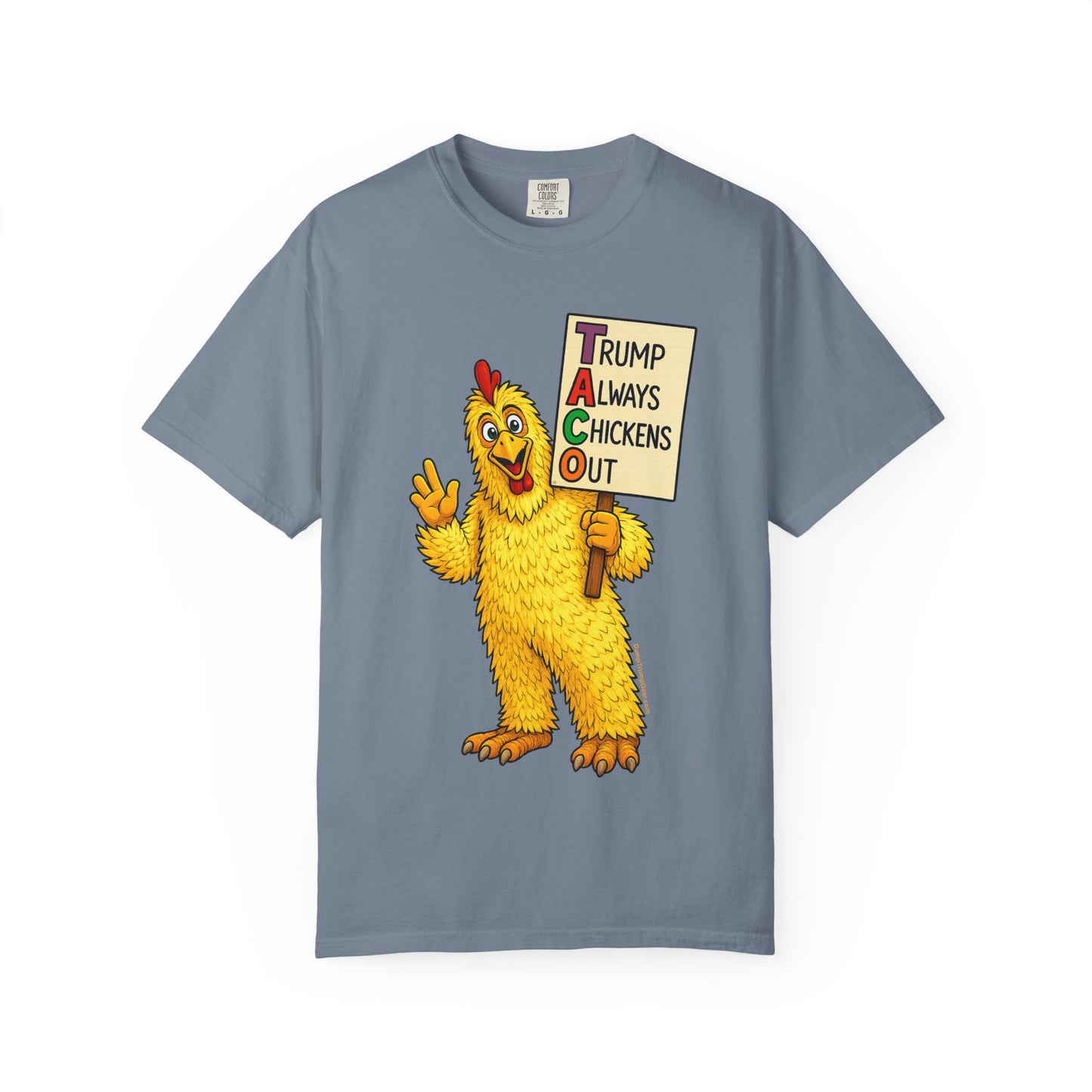 Chicken Costume T-Shirt — “Trump Always Chickens Out” Protest Graphic Tee