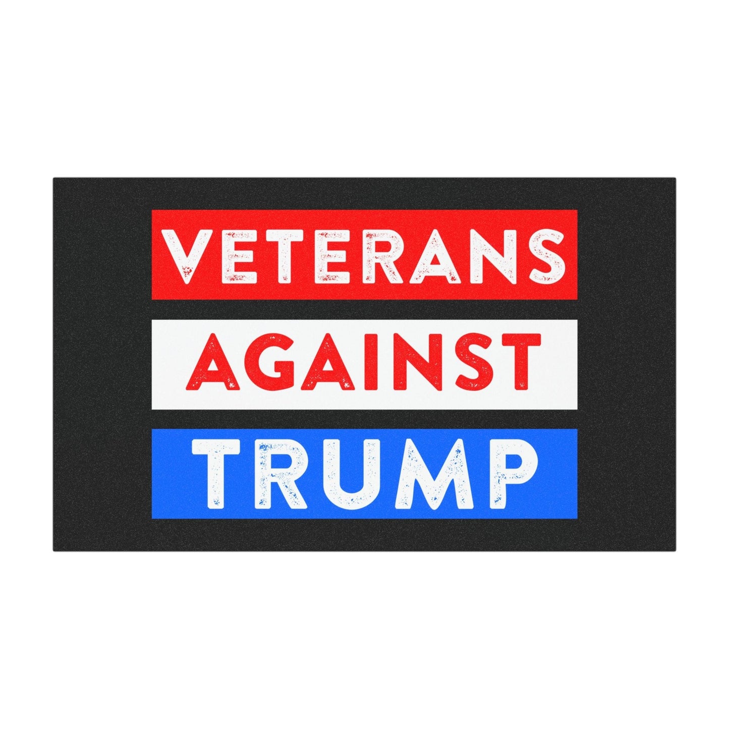 Veterans Against Trump Car Magnet